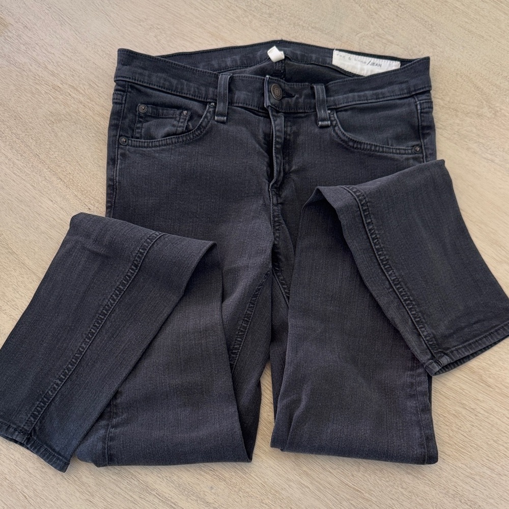 Rag & Bone Dark Gray Skinny Jeans